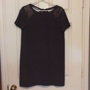 Grey sequined party dress